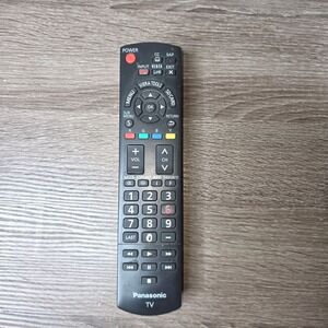 Panasonic N2QAYB000485 TV Remote Control Viera Link Black Replacement